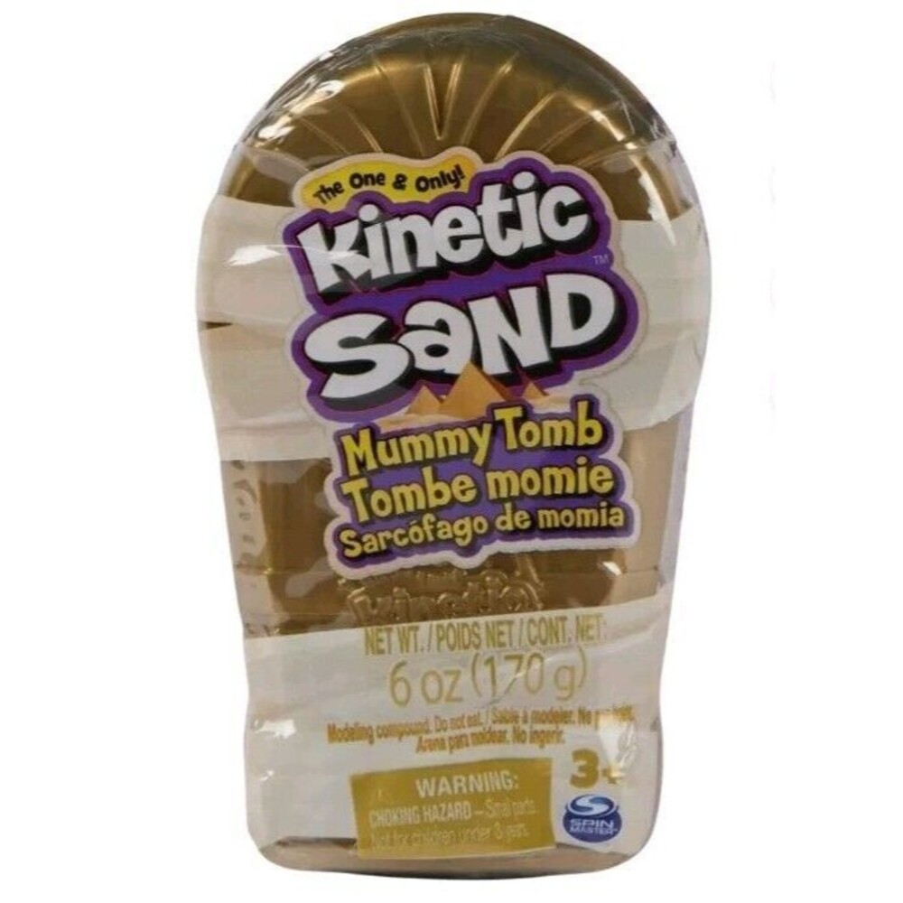 Kinetic Sand, Mummy Tomb with 6oz Brown Play Sand